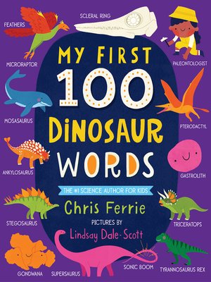 cover image of My First 100 Dinosaur Words